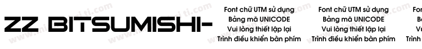 zz bitsumishi字体转换